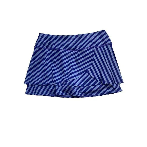 𝅺ATHLETA Purple & Grey Striped Swagger Skort Size S - Picture 2 of 8